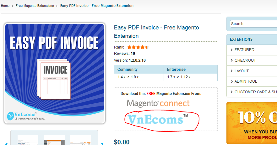 Download free magento extensions directly from vnecom