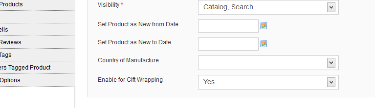 Enable a product for gift wrapping