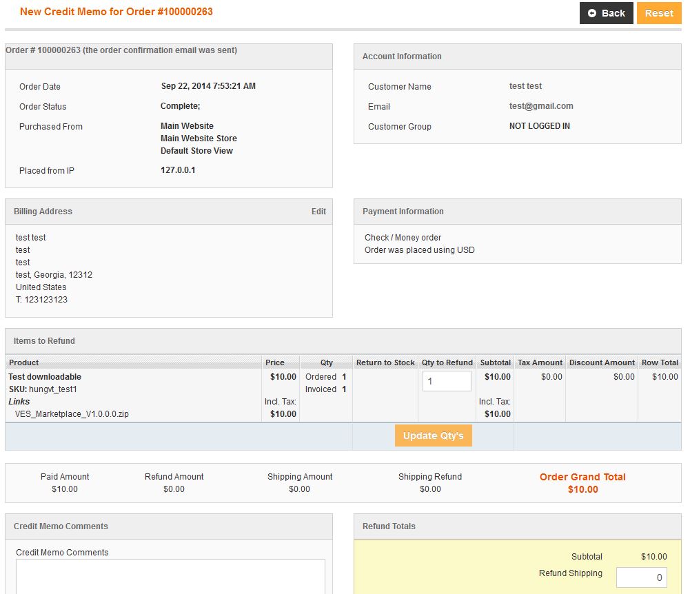 Vendor Creates CreditMemo