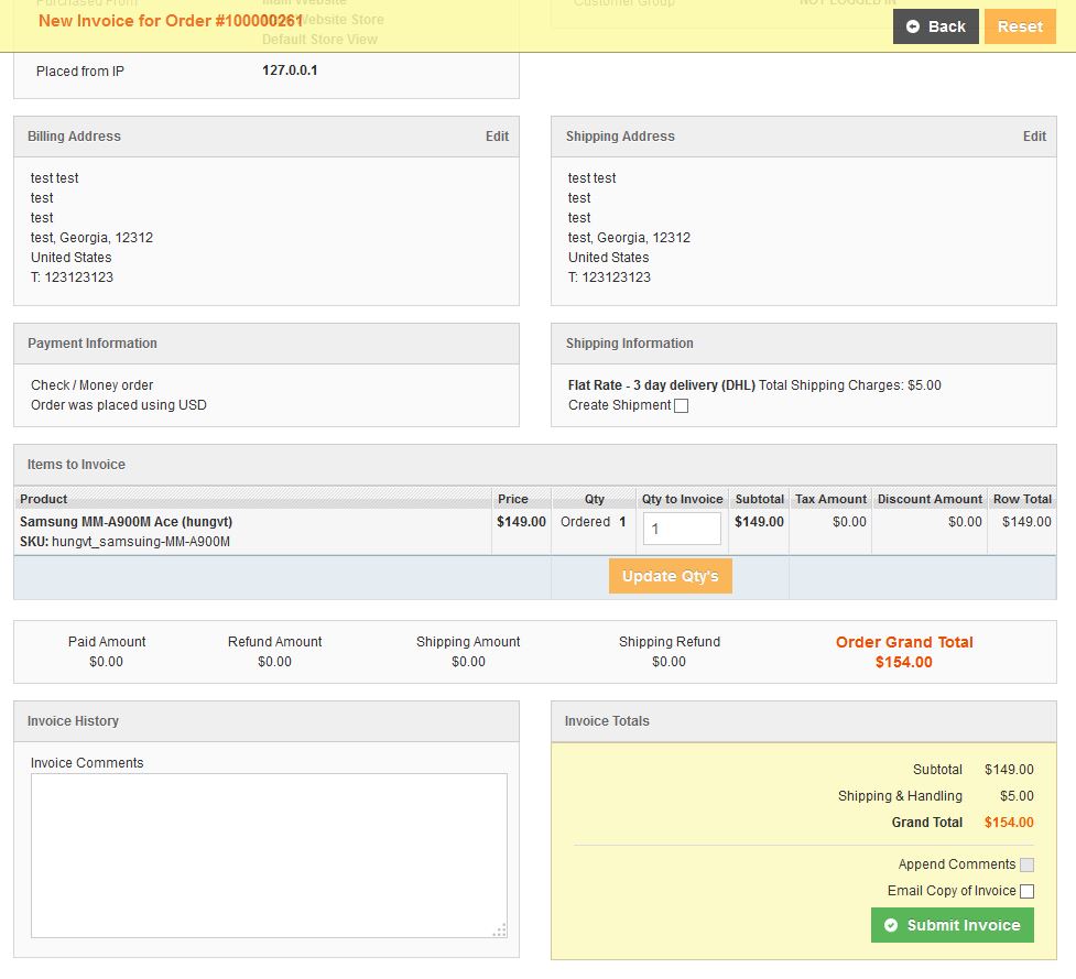 Vendor Creates Invoices