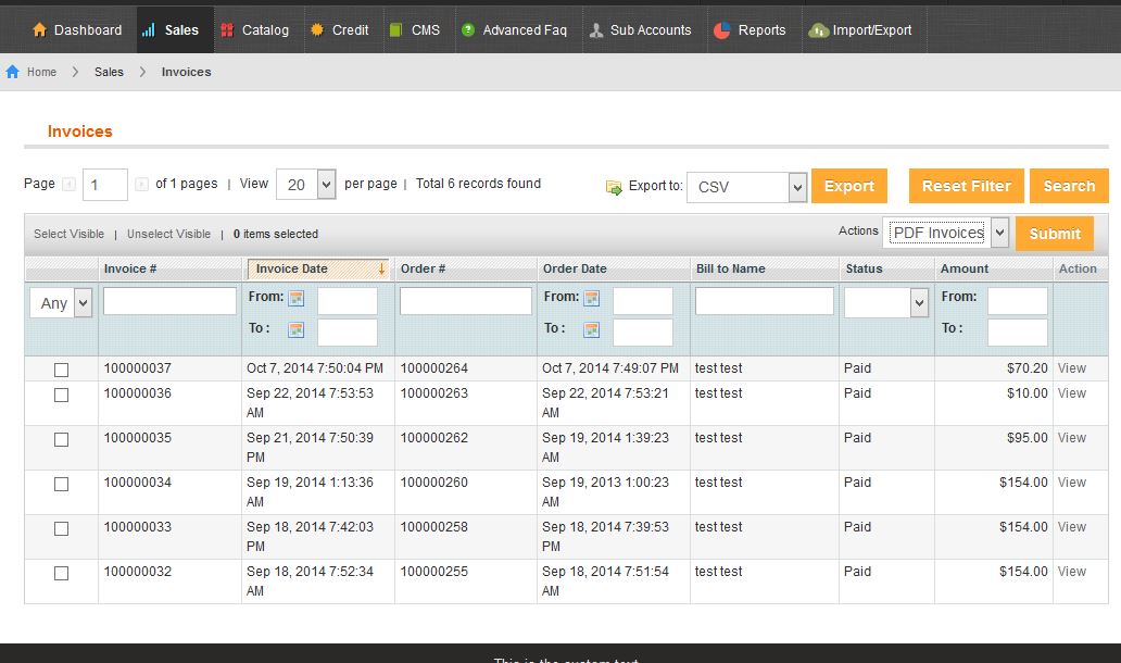 Vendor Manages Invoices