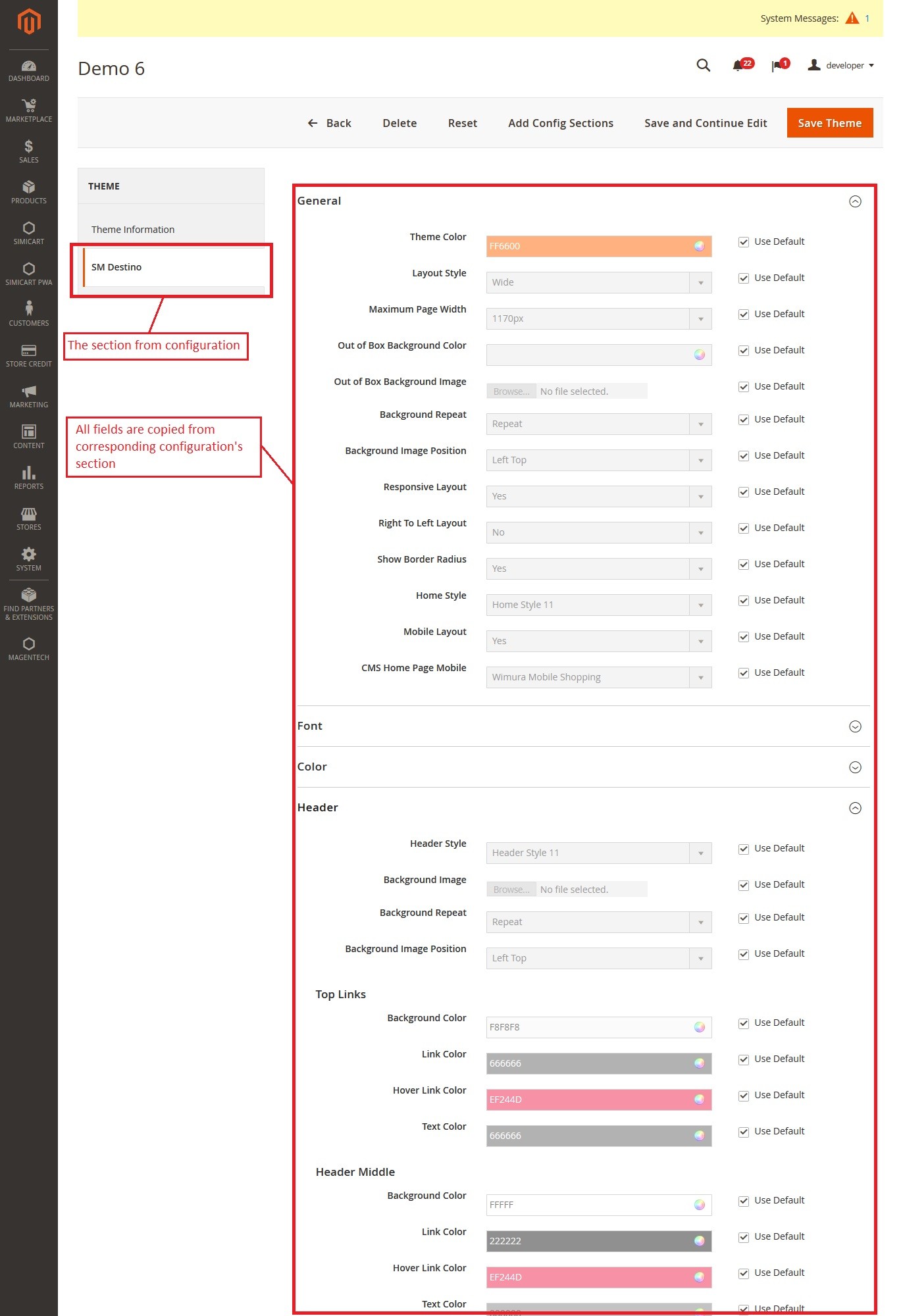 Vendors Theme Changer