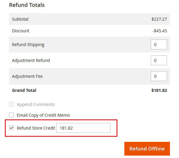 Refund by Credit