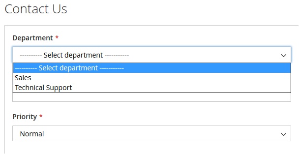 Manage Departments