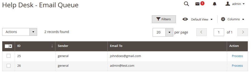 Manage Email Queue