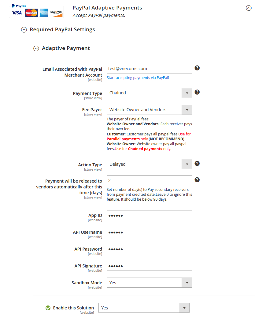 Admin Configuration