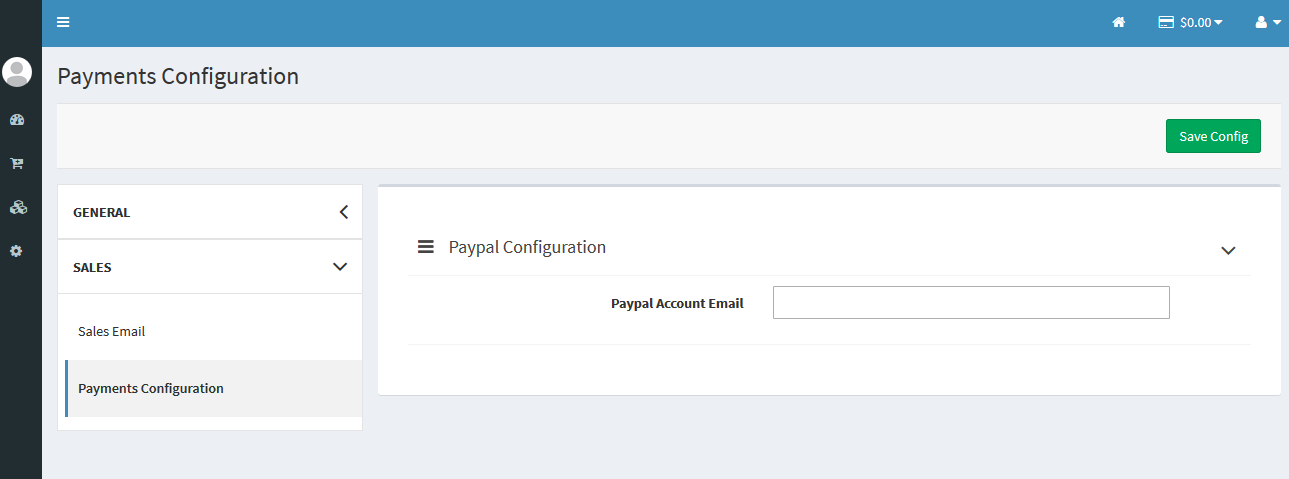 Vendor Configuration